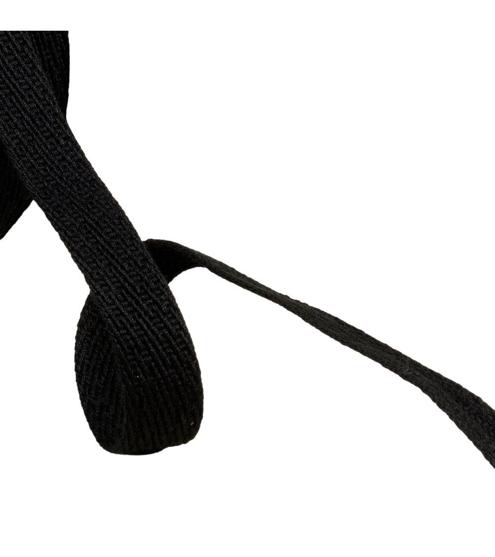 25m reel with oblique dashed braid 15mm black