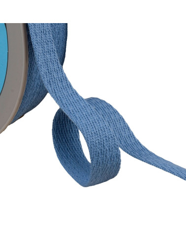 25m reel of oblique dashed braid 15mm gypsy blue