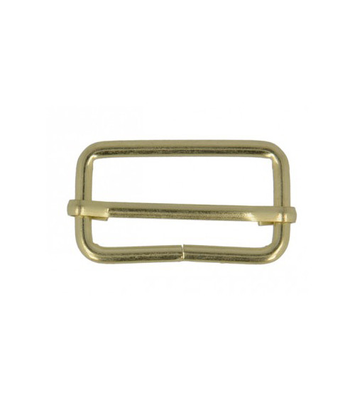 Set of 2 3.2cm gold-colored adjustment buckles