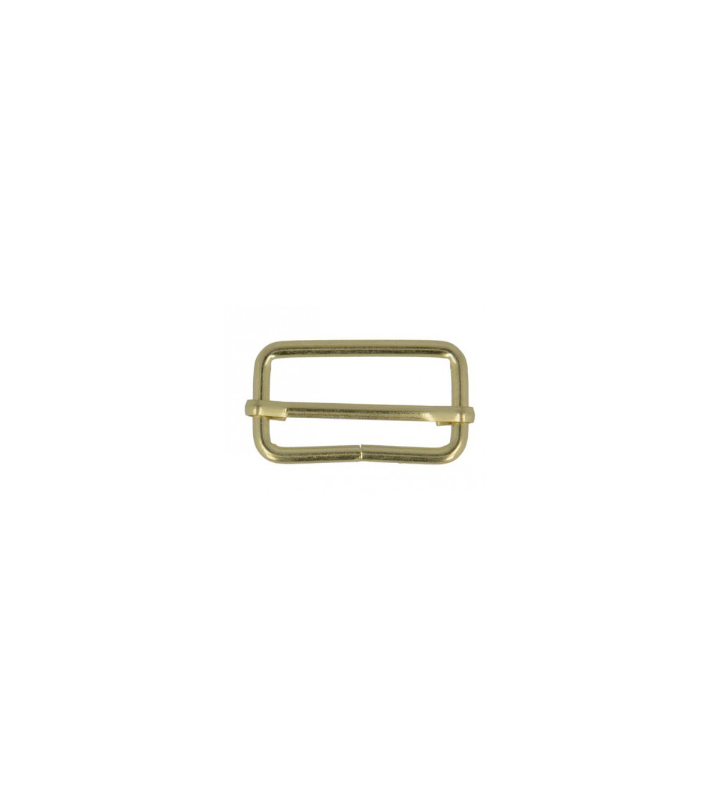 Set of 2 3.2cm gold-colored adjustment buckles