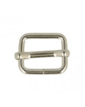 Lot de 2 boucles de réglages 1,5cm couleur argent