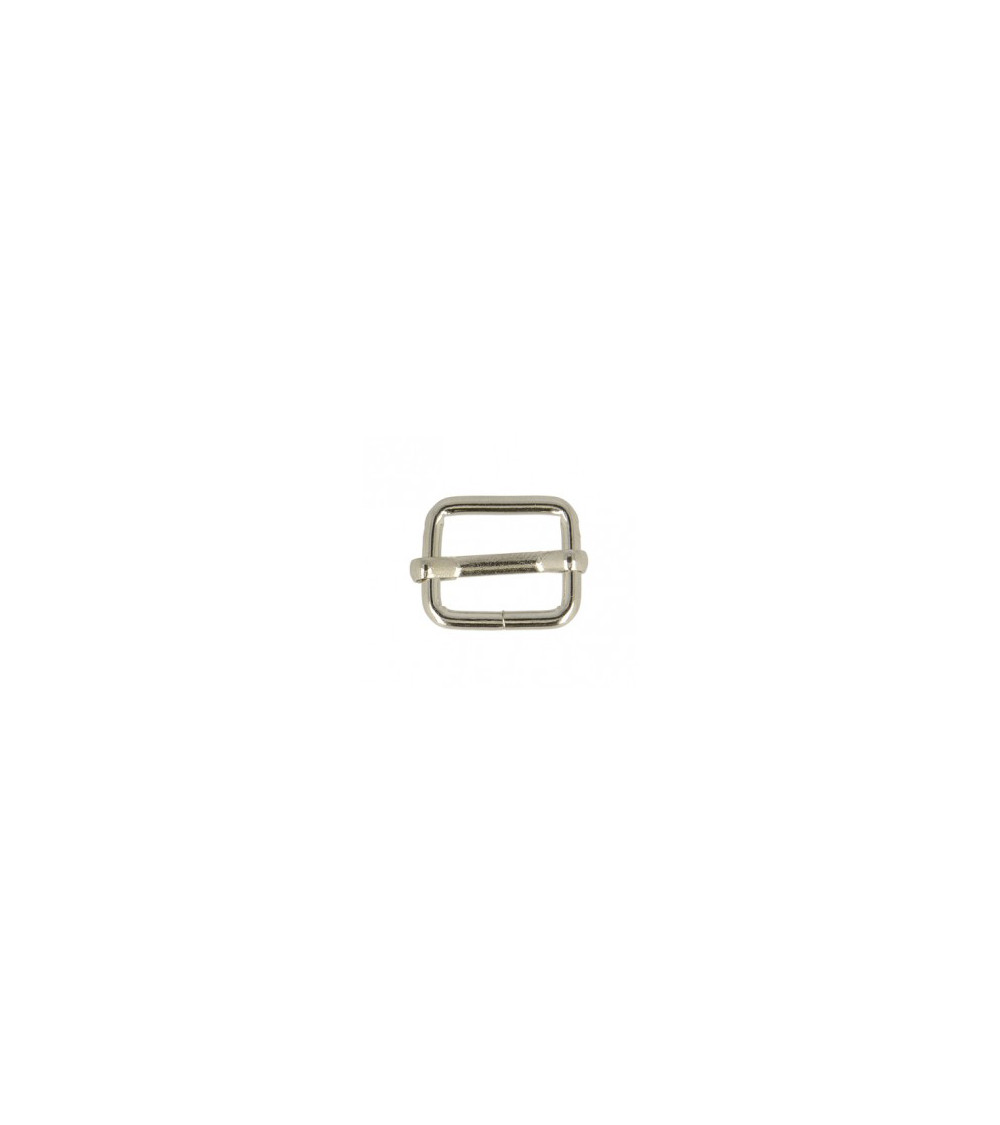 Set of 2 1.5cm silver-colored adjustment buckles