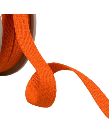 25m reel with oblique dashed braid 15mm orange