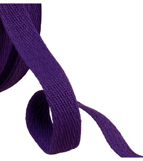 25m reel with oblique dashed braid 15mm purple