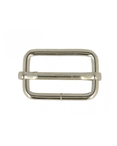 Set mit 2 verstellbaren Schnallen, 2,5 cm, silberfarben