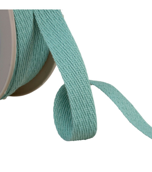 25m reel with oblique dashed braid 15mm green blue