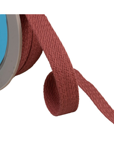 25m reel of oblique dashed braid 15mm old pink