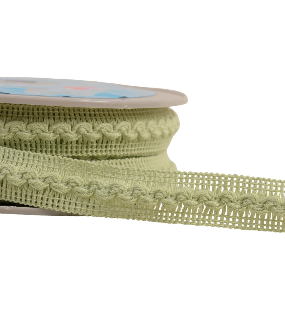 15m reel with 18mm green wave braid