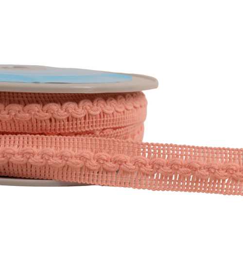 15m reel with 18mm salmon orange wave braid