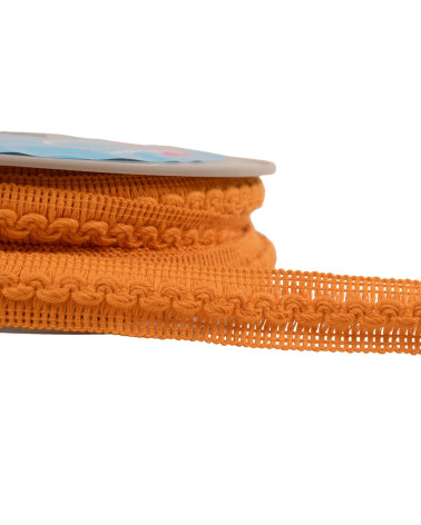 15m reel of 18mm orange wave braid