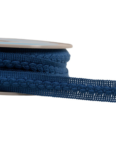 Bobine 15m galon vagues 18mm bleu/rouge bengale
