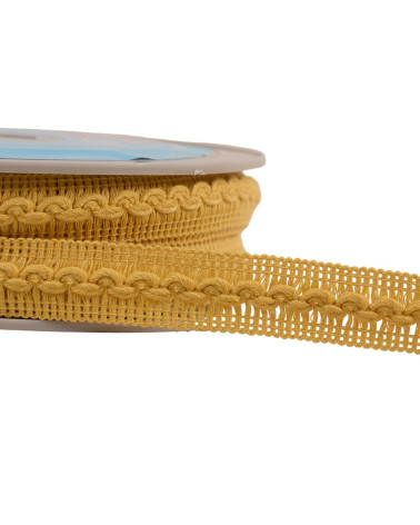 15m reel with 18mm yellow/orange wave braid