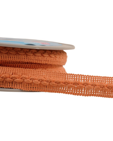 15m reel of 18mm salmon orange wave braid
