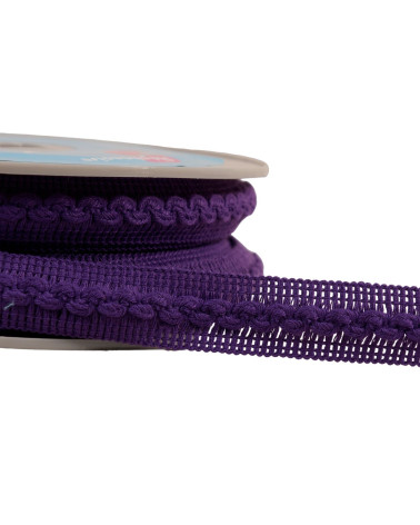 Bobine 15m galon vagues 18mm violet