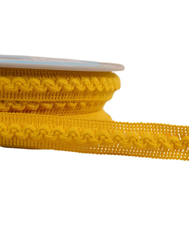 15m reel with 18mm yellow/orange wave braid