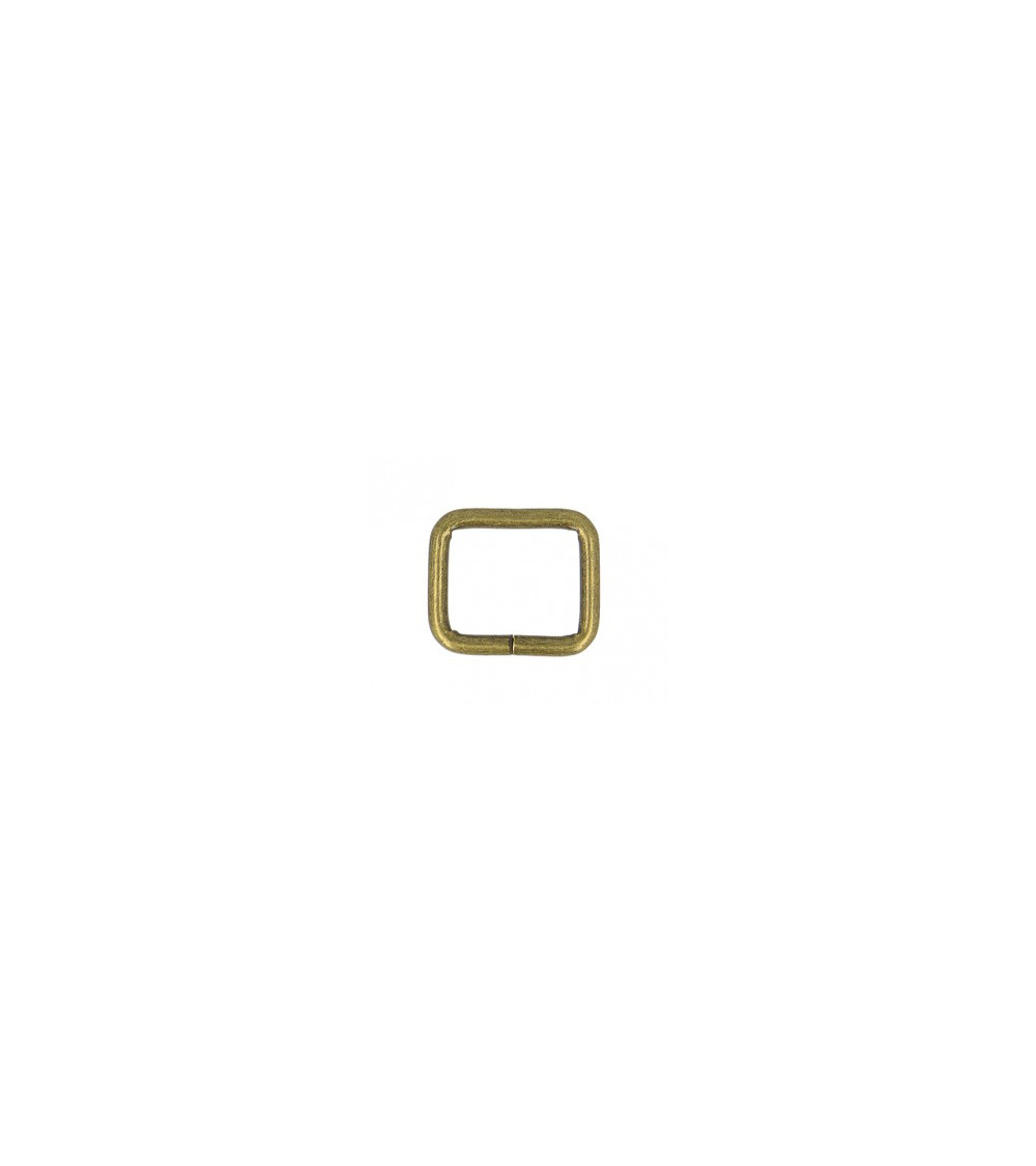 Set di 2 asole in metallo da 15mm colore oro antico