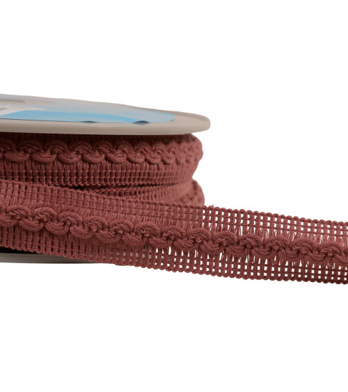 15m reel with wave braid 18mm old pink