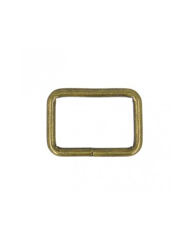 Lot de 2 passants métal 20mm couleur or antique