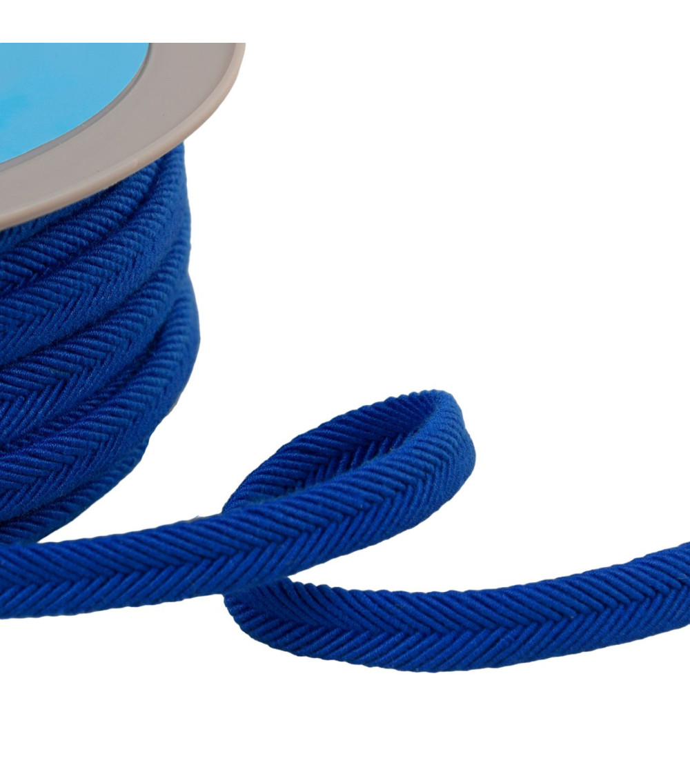 Double cord 10mm royal blue threads per meter