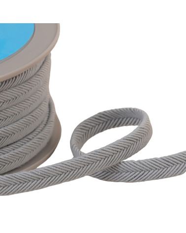 Double wire cord 10mm light gray per meter