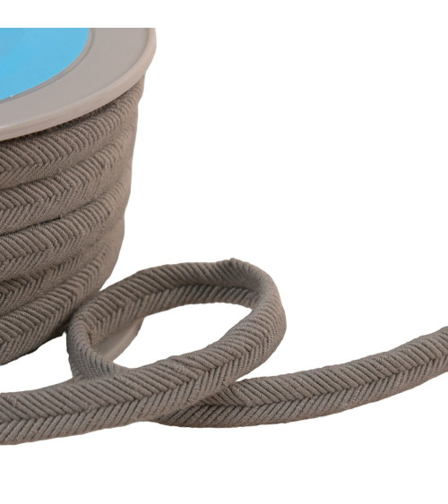 Double wire cord 10mm gray per meter