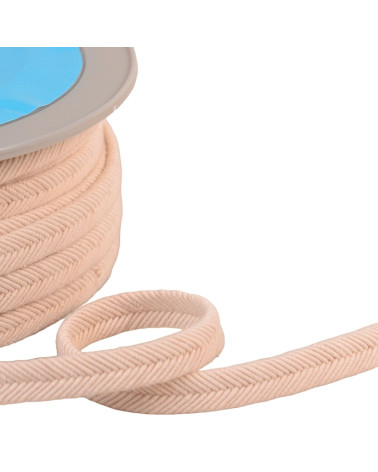 Double cord 10mm ecru thread per meter