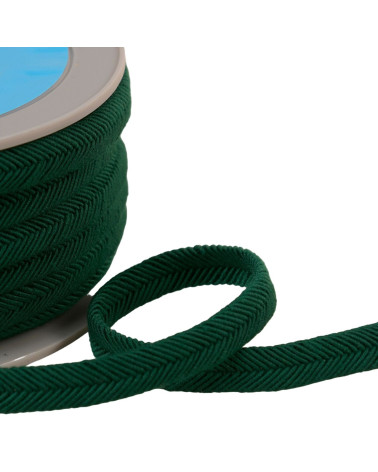 Double cord wire 10mm bottle green per meter