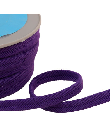 Double wire cord 10mm purple per meter