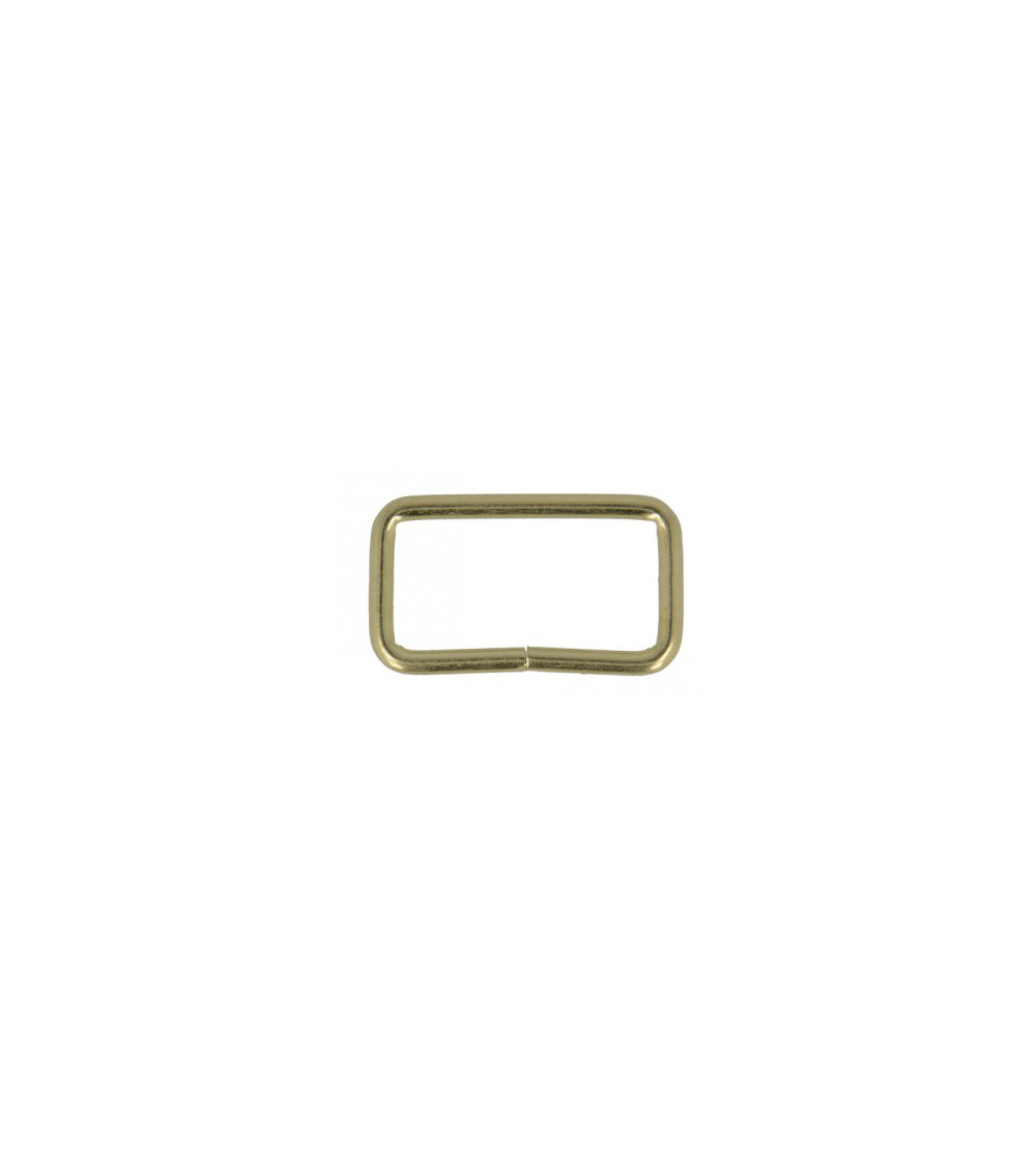 Set of 2 metal loops 32mm gold color