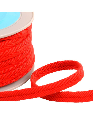 Double wire cord 10mm red Hermès per meter