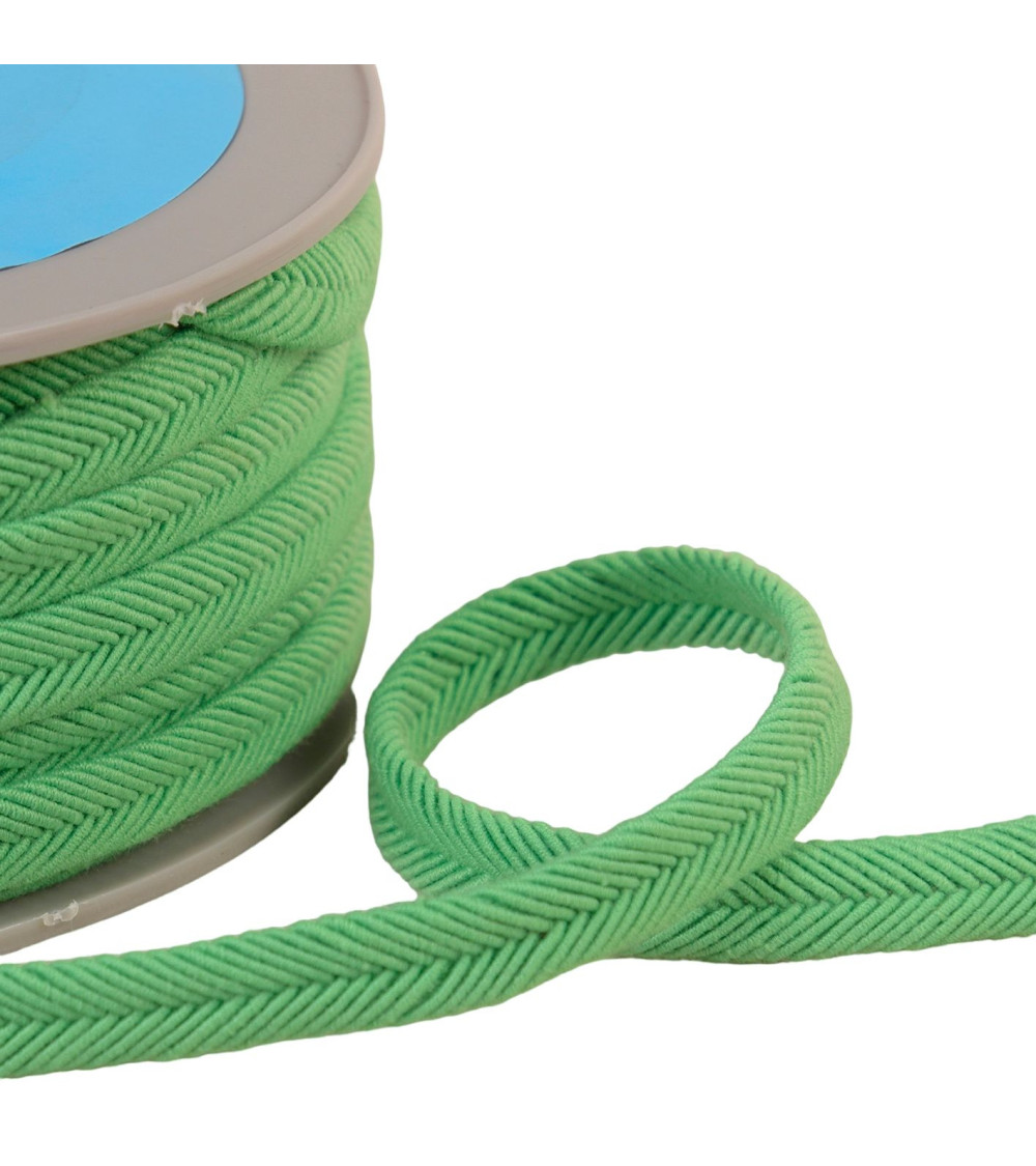 Double cord 10mm water green thread per meter