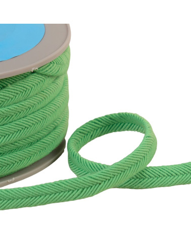Double cordon fils 10mm vert d'eau au mètre