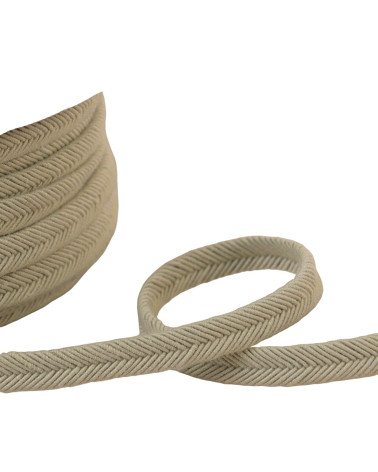 Double wire cord 10mm gray per meter