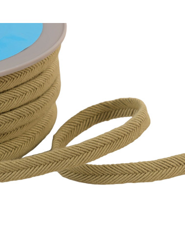 Double cord cord 10mm taupe brown per meter