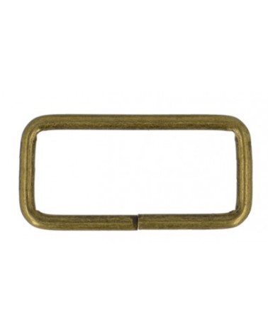Set mit 2 Metallschlaufen, 38 mm, Farbe Antikgold