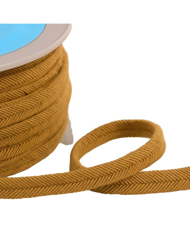 Double wire cord 10mm bronze per meter