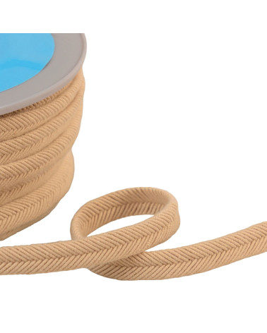 Doppelte beige 10-mm-Drahtschnur pro Meter
