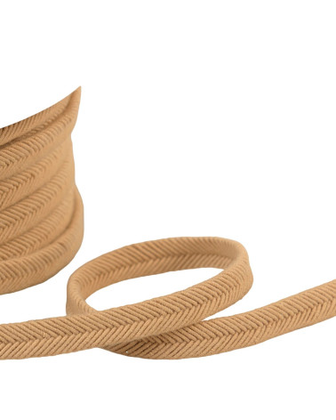 Double 10mm beige wire cord per meter