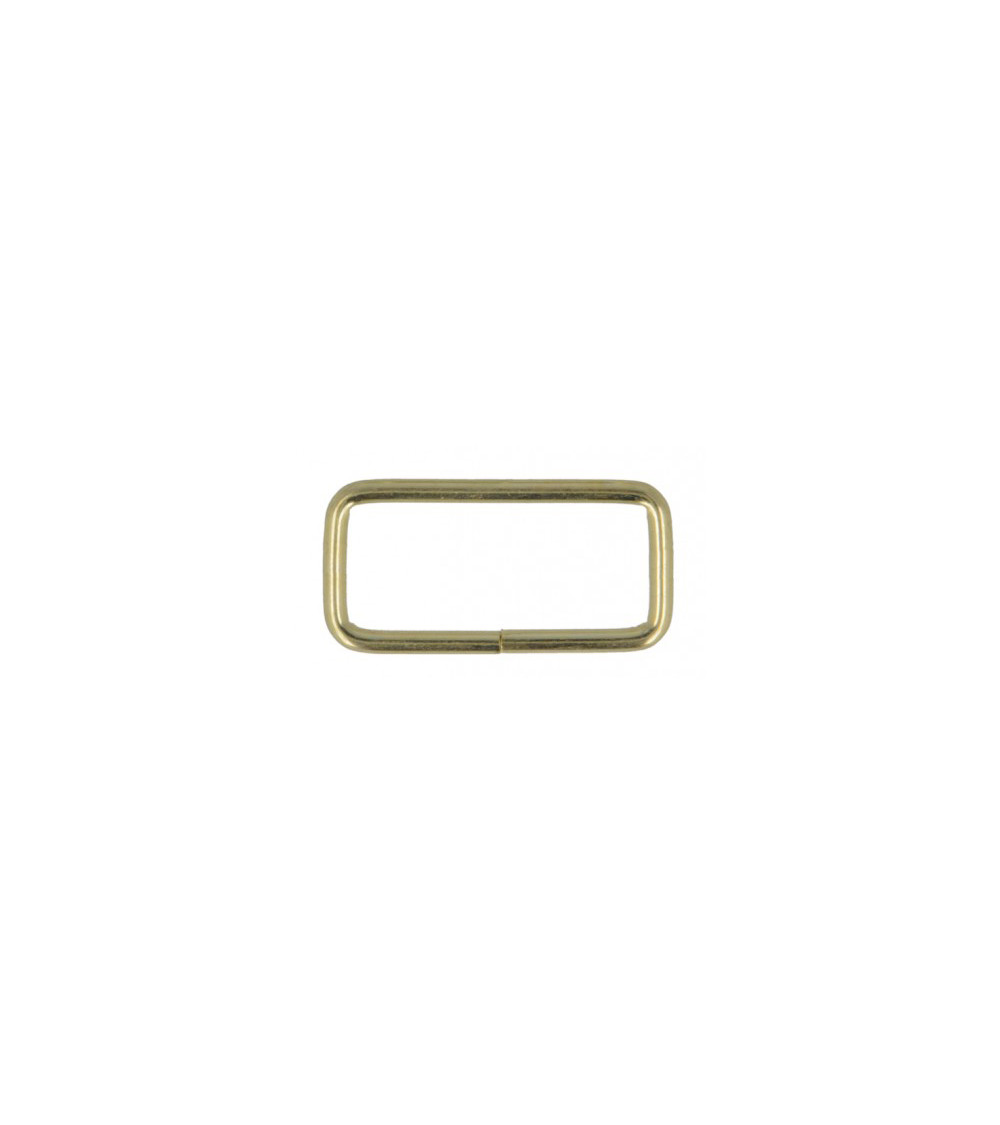 Set of 2 metal loops 38mm gold color
