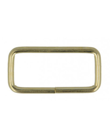 Set of 2 38mm metal loops, gold color