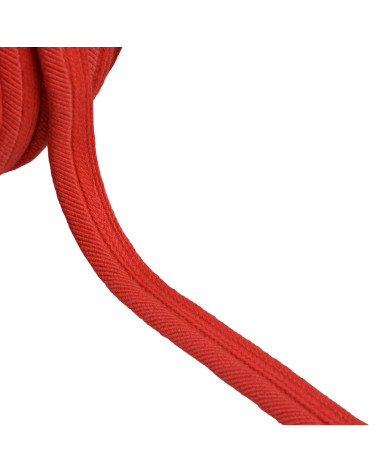 Piping cord thread 6mm red per meter