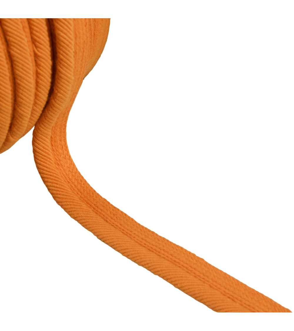 Passepoil cordon fils 6mm orange au mètre