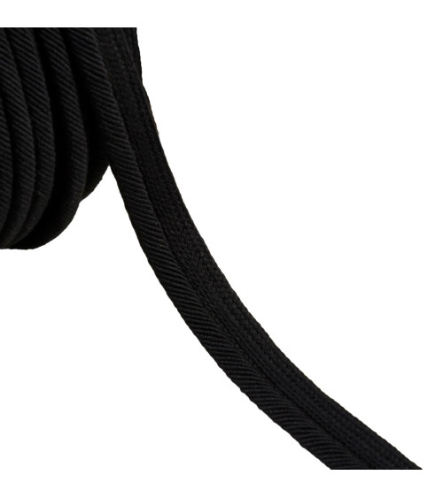 Piping cord cord 6mm black per meter