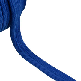 Passepoil cordon fils 6mm bleu roi au mètre