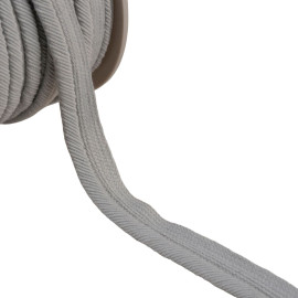 Passepoil cordon fils 6mm gris clair au mètre