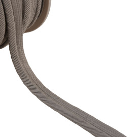 Passepoil cordon fils 6mm gris au mètre