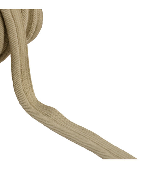 Piping cord thread 6mm taupe brown per meter
