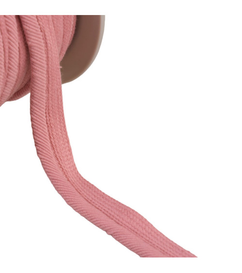 Passepoil cordon fils 6mm vieux rose au mètre