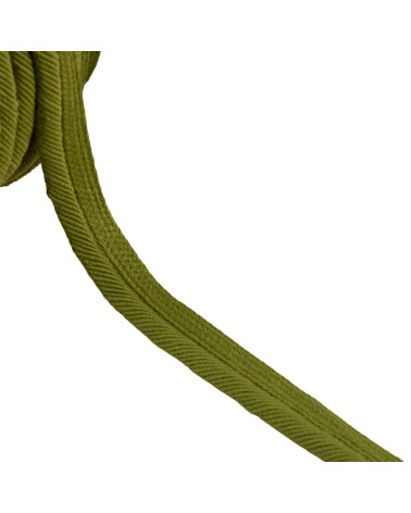 Piping cord thread 6mm khaki green per meter