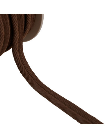 Piping cord thread 6mm coffee brown by the meter
